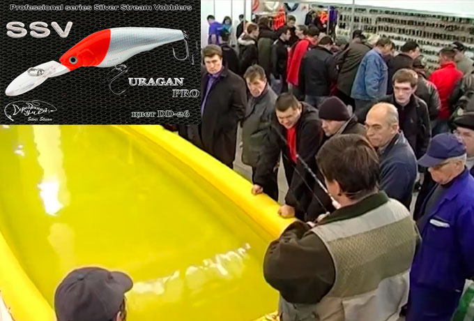 Воблер URAGAN  PRO Часть 1 демонстрация работы в бассейне