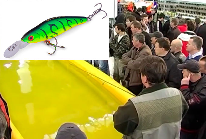 Воблер MIG  часть 1 демонстрация в бассейне